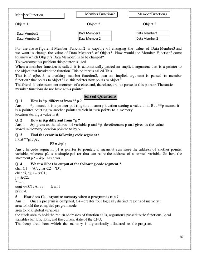 CBSE XII COMPUTER SCIENCE STUDY MATERIAL BY KVS