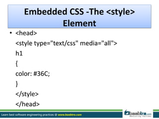 Css with example | PPT