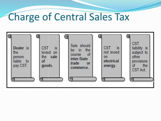Charge of Central Sales Tax
 