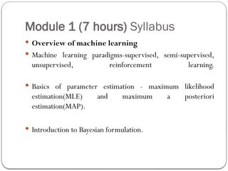 CST413 KTU S7 CSE Machine Learning Introduction Parameter Estimation ...