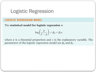 Logistic Regression
 