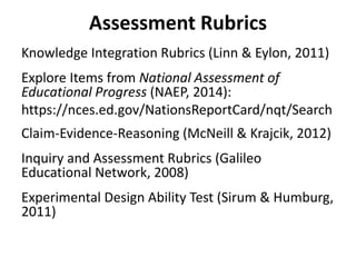 NGSS Assessment: Identifying and Integrating Effective Technologies | PPTX