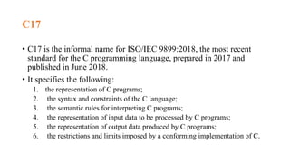 C STANDARDS (C17).pptx