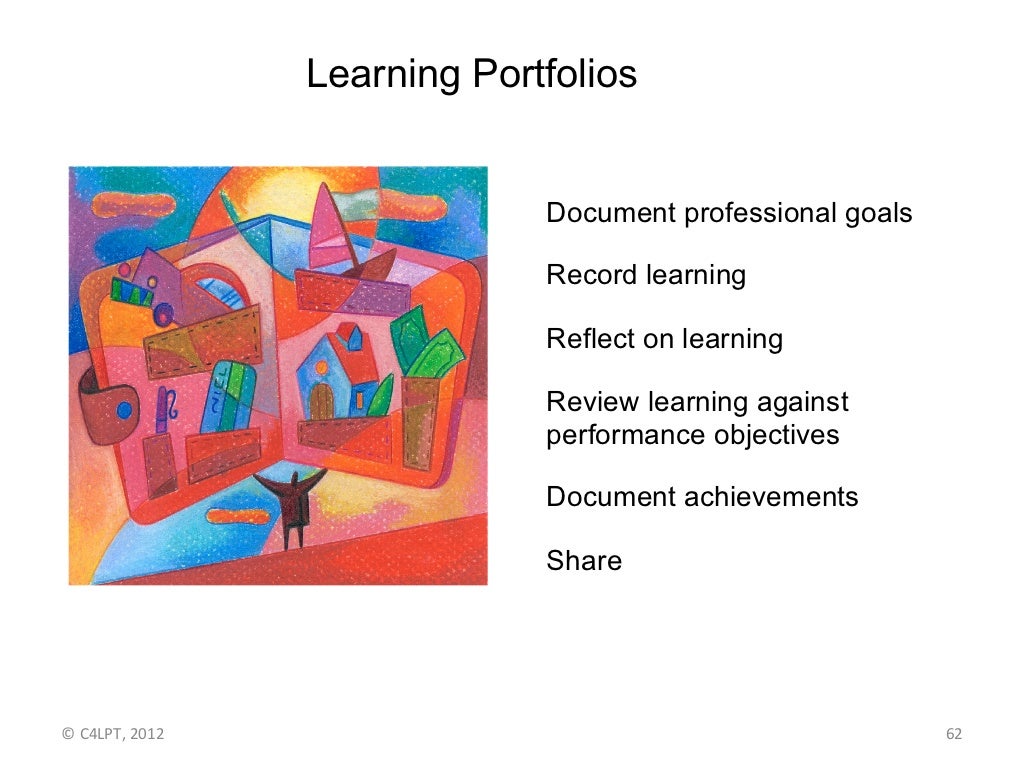 Learning Portfolios Document professional goals
