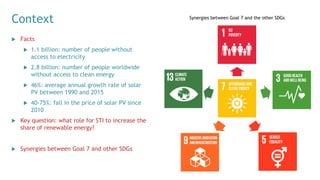 The role of science, technology and innovation on renewable energy | PDF