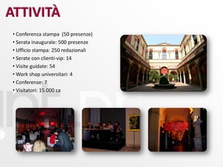 LA MOSTRA IN NUMERIOpere130 reperti archeologici (opere, monete, medaglie):50 oggetti di interesse antropologico, oggetti per la cura della   bellezza;60 stampe colorate a mano del XVII/XVIII secolo; 35 ritratti del XVIII secolo (Rosalba Carriera, Fra’ Galgario);30 fotografie30 dipinti e fotografie di Andy Warhol 60 oggetti provenienti dal Wella Museum di Darmstadt	le opere vengono dalle più prestigiose collezioni pubbliche e private. CuratoriPietro BellasiTulliola Sparagni