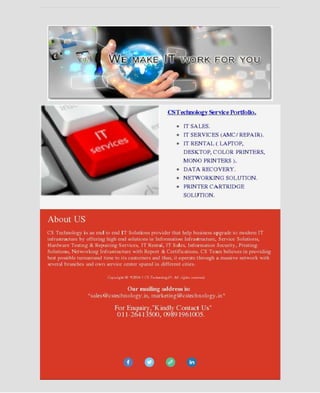 CS Technology Service Portfolio