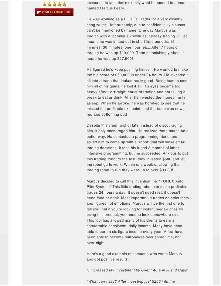 Forex autopilot system forum