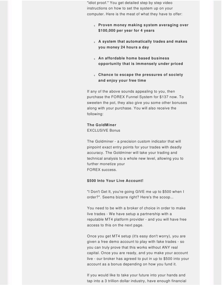 Forex auto pilot system