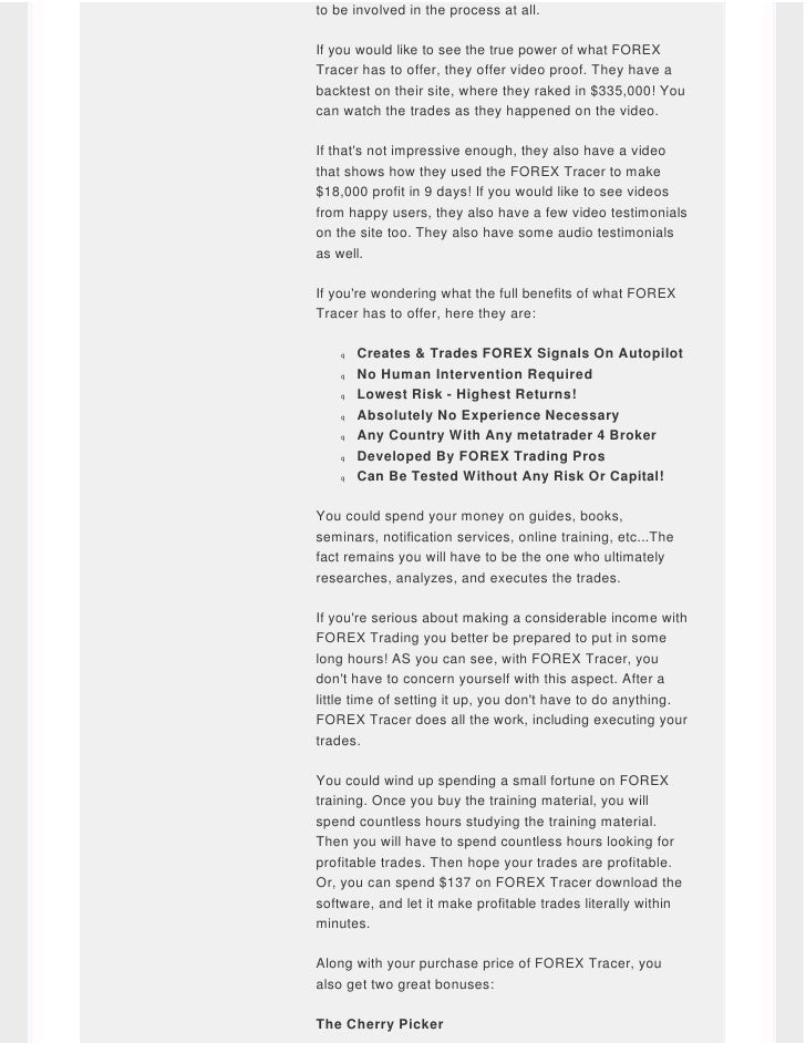 Forex auto pilot system