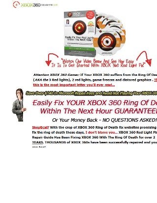 how to fix three red lights xbox 360