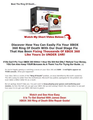 repair your xbox 360