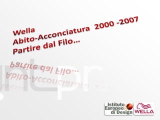 Wella Abito-Acconciatura  2000 -2007 Partire dal Filo… 