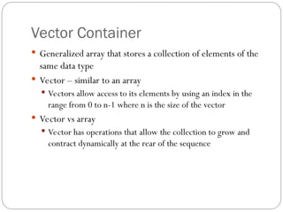 C++ STL standard template librairy in OOPs.ppt
