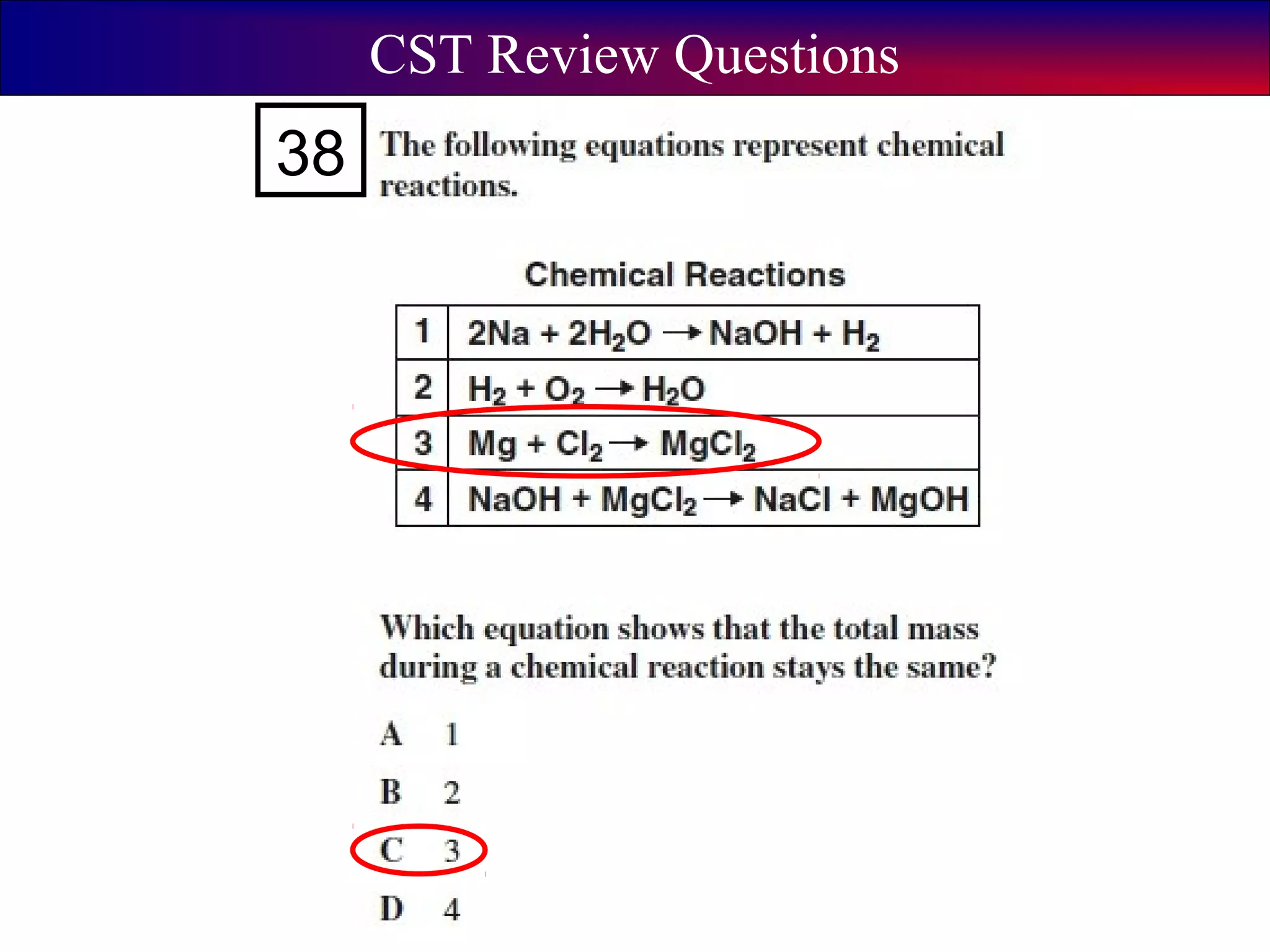 CST Review Questions
38
 