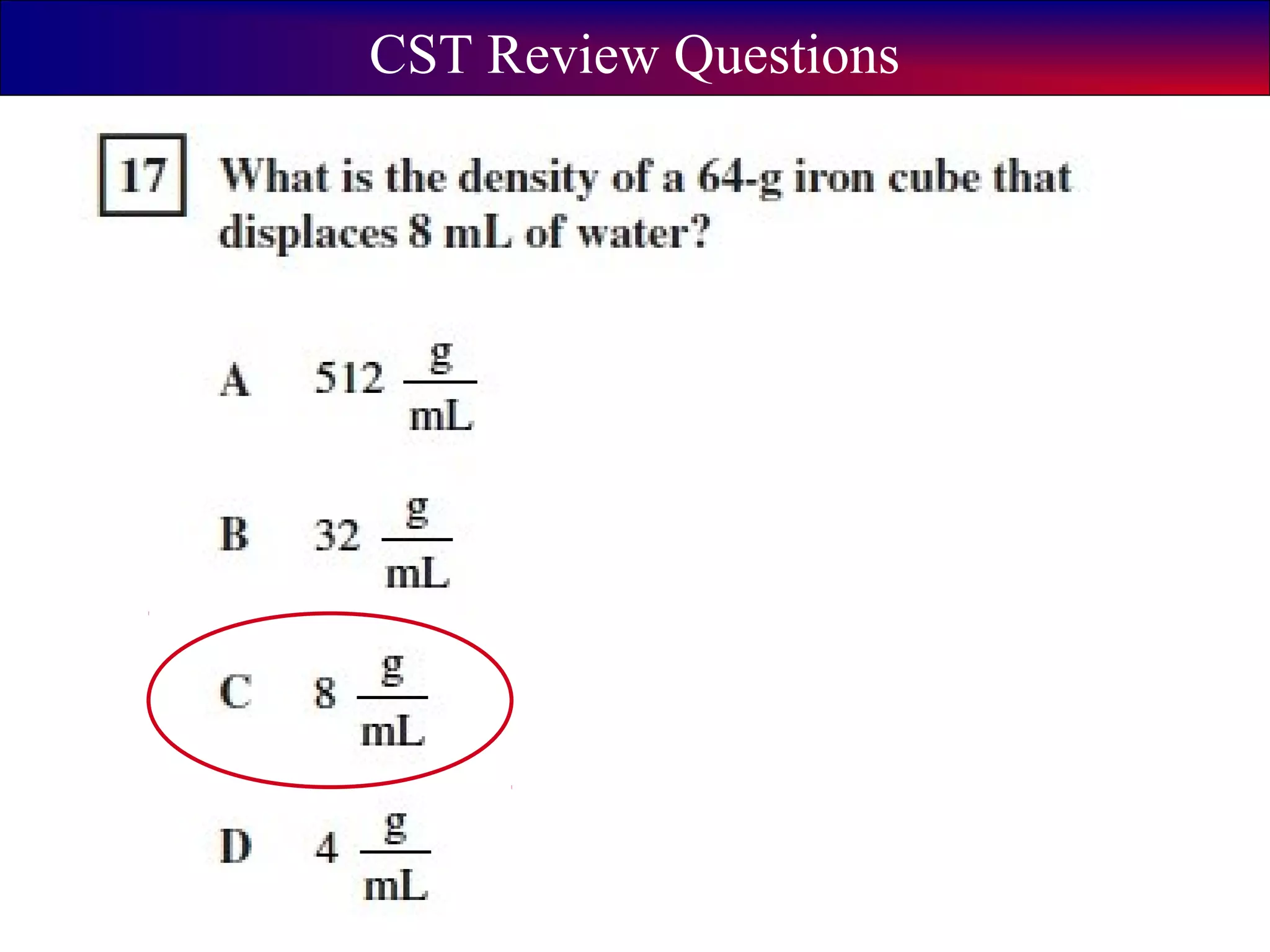 CST Review Questions
 