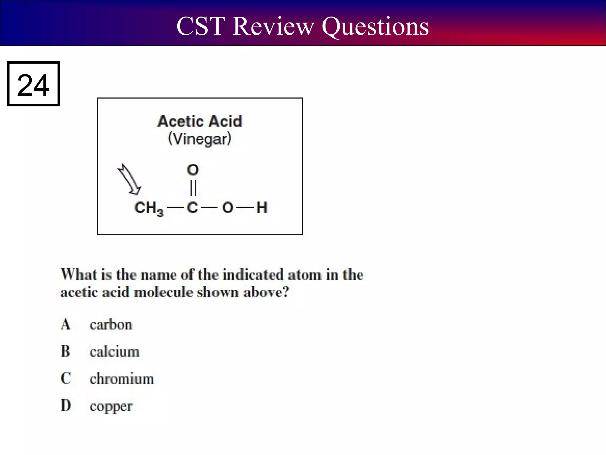 CST Review Questions
24
 