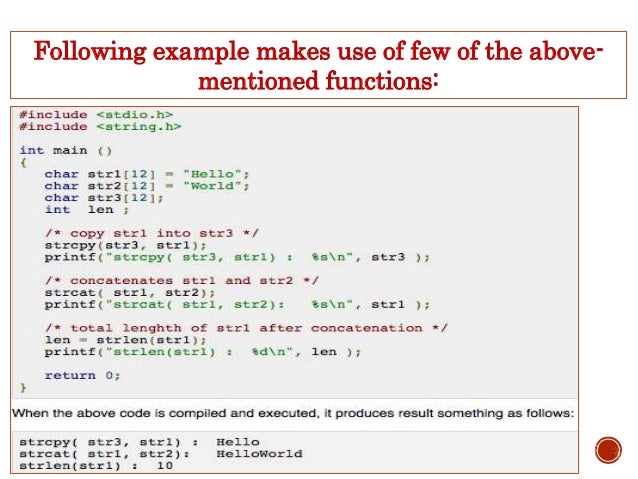 String in programming language in c or c++