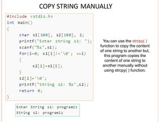string in C | PPTX | Programming Languages | Computing