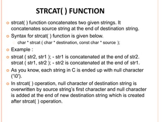 string in C | PPT