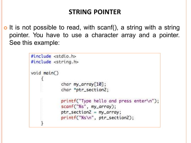 string in C | PPTX | Programming Languages | Computing image.