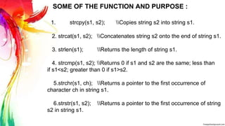 C++ string | PPTX | Programming Languages | Computing