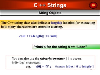 C++ Strings.ppt