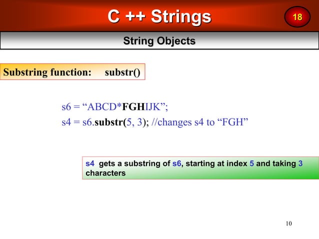 C++ Strings.ppt