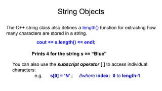 C Strings oops with c++ ppt or pdf can be done.pdf