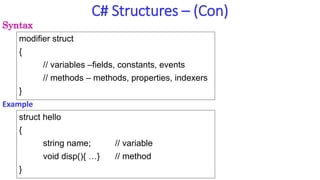 C# structure | PPT