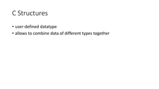 C structures | PPT