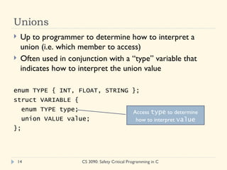 C Structures And Unions | PPT | Programming Languages | Computing