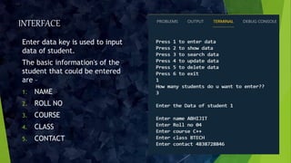 C++ student management system | PPTX