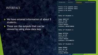 C++ student management system | PPTX