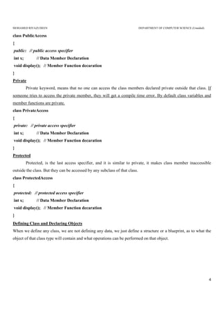 C++ Notes | PDF