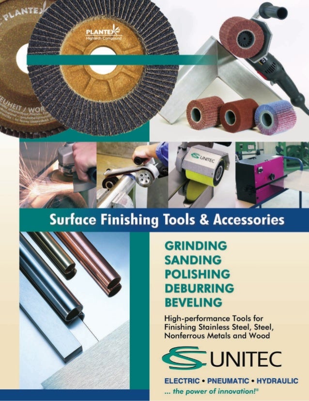 CS Unitec's Catalog of Surface Finishing Tools and Accessories