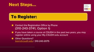 CSUDH Community College Teaching Certificate: Info Guide | PDF