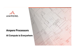 Ampere Processors
AI Compute is Everywhere
 