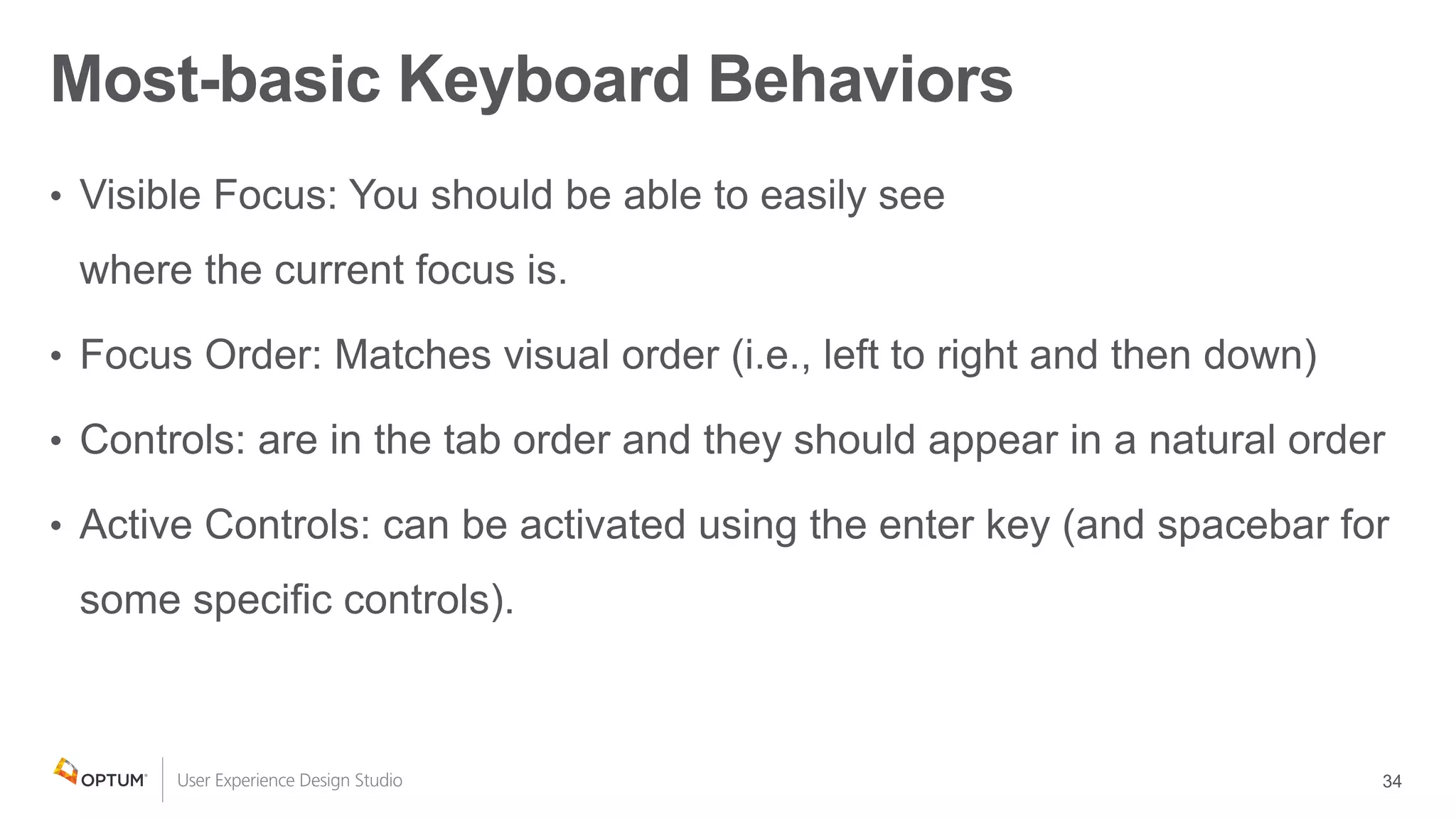 Most-basic Keyboard Behaviors
 