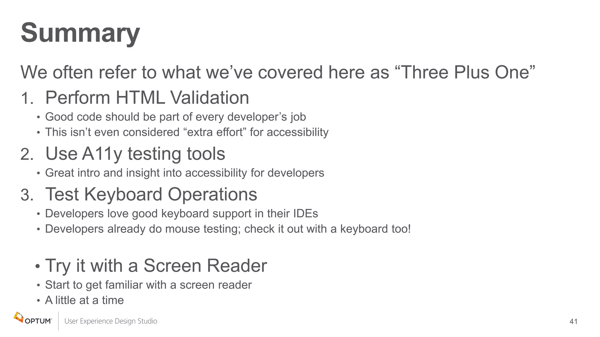 Summary
1.
2.
3.
•
 