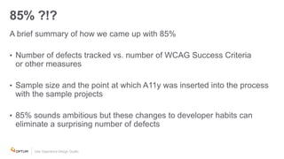 Good code is a major part of WCAG 2.0
 
