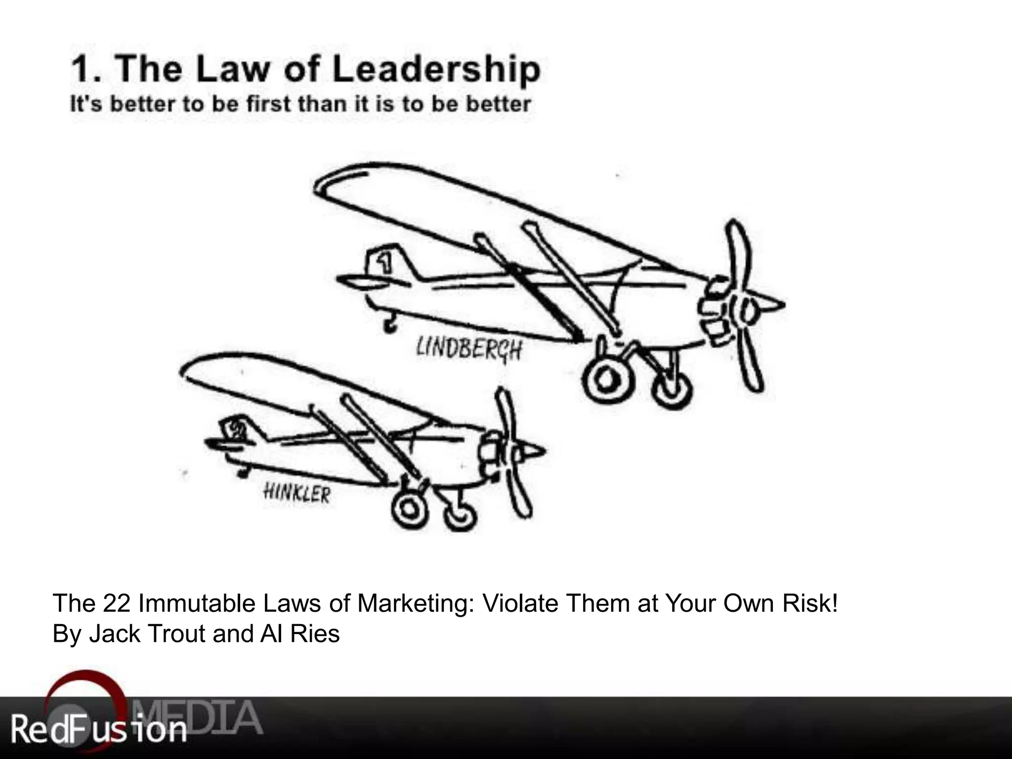 The 22 Immutable Laws of Marketing: Violate Them at Your Own Risk! 
By Jack Trout and Al Ries 
 