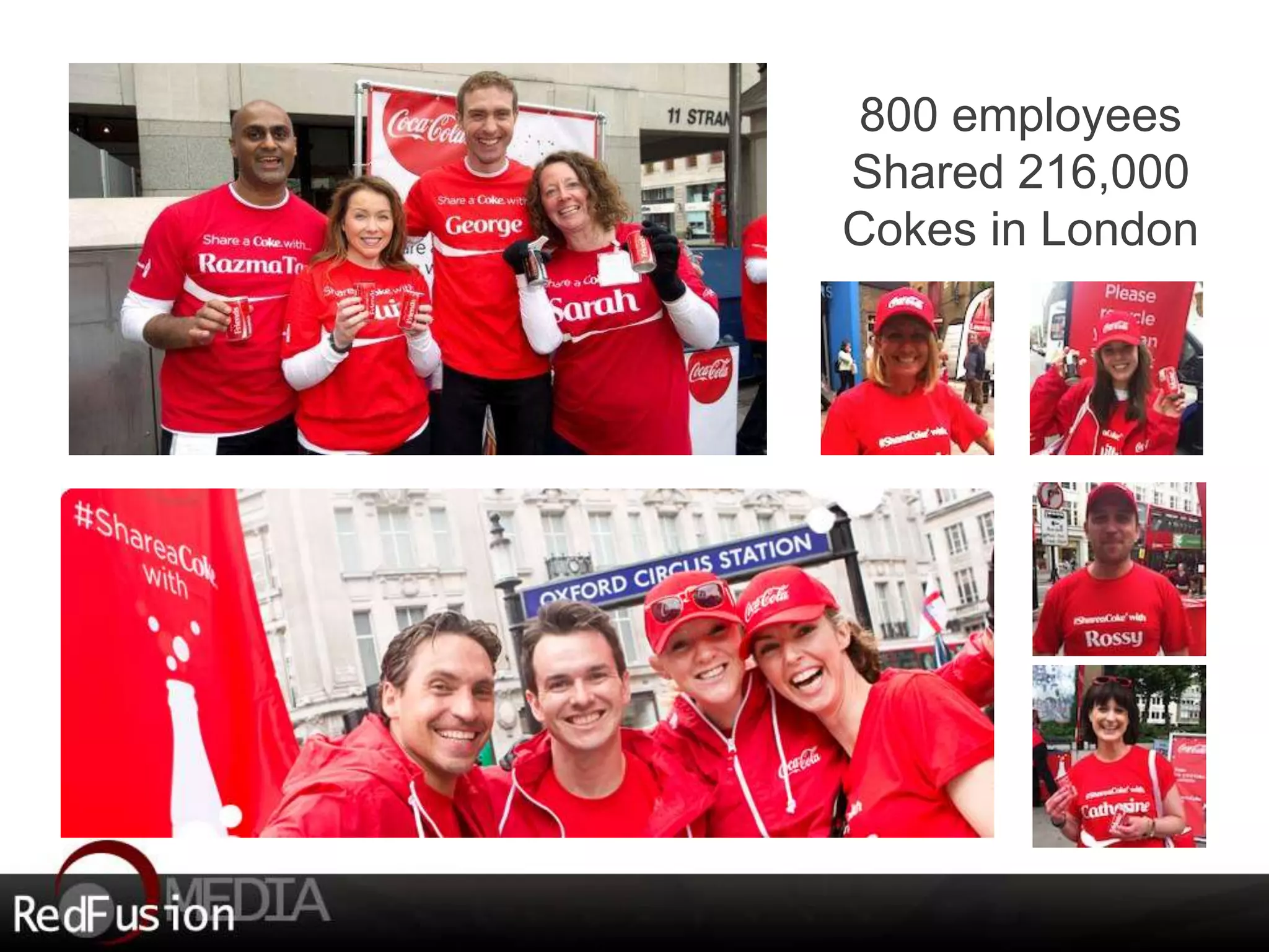 800 employees 
Shared 216,000 
Cokes in London 
 