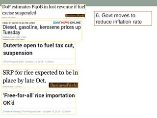 6. Govt moves to
reduce inflation rate
 