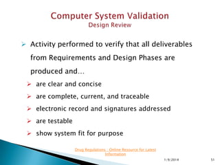 Computer System Validation | PPTX
