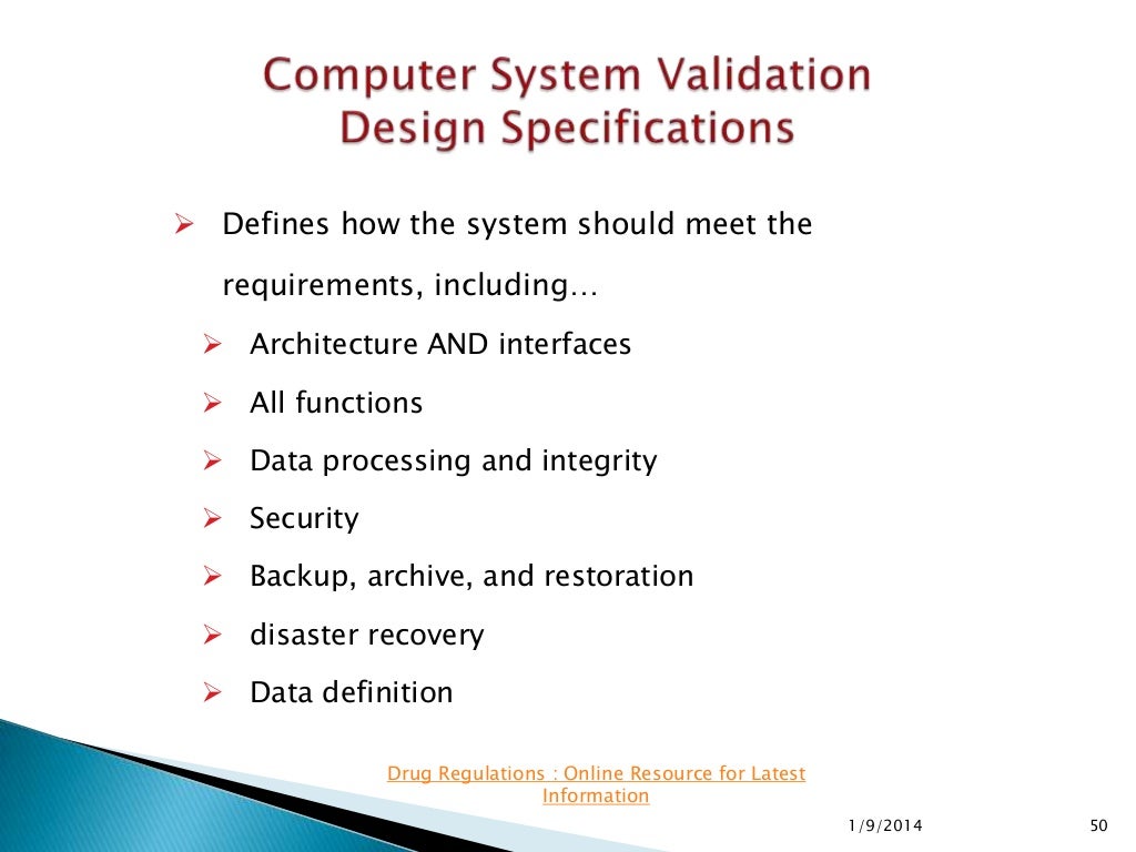 Computer System Validation