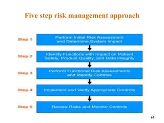 Five step risk management approach
65
 