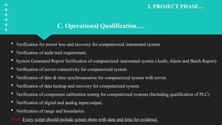 Computerized system validation in pharmaceutical industry | PPTX