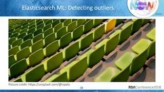 #RSAC
Picture credit: https://unsplash.com/@ripato
28
Elasticsearch ML: Detecting outliers
 