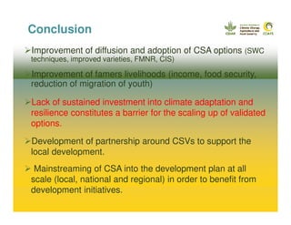 Climate-Smart Village approach in West Africa